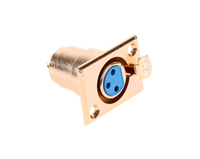 GNI0053 Gniazdo mikrofonowe zenskie zlote