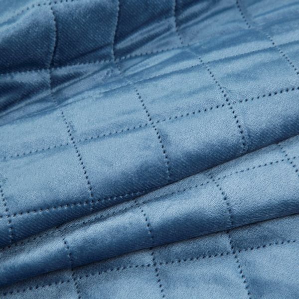 Narzuta dekoracyjna LUIZ-5 Design91 70x160 niebieska pikowana zdjęcie 7