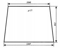 szyba przednia do ciągnika T25 A2 Władimirec kabina sokółka
