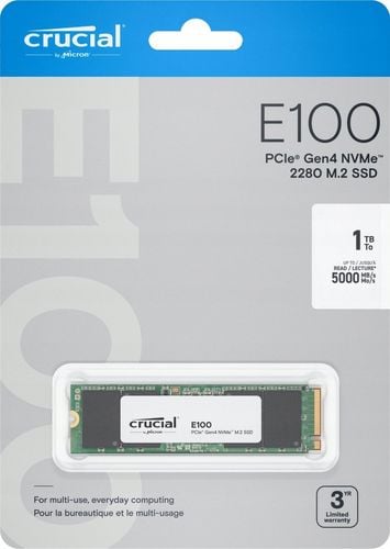 DYSK SSD CRUCIAL 1TB M.2 PCIe Gen4 NVMe E100 na Arena.pl
