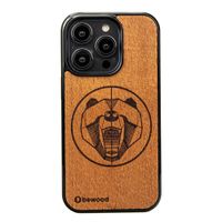 Drewniane Etui Bewood na iPhone 14 Pro NIEDŹWIEDŹ MERBAU