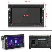 Radio samochodowe 1+32GB VW Golf4 Passat POLO T5 Seat Jetta