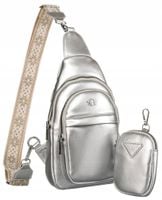 saszetka damska-mini plecak ze skóry ekologicznej - rovicky