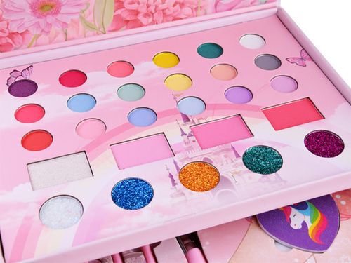 KUFEREK KOSMETYKÓW DLA DZIECI ZESTAW PIĘKNOŚCI DO MAKIJAŻU JEDNOROŻEC na Arena.pl