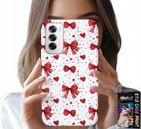ETUI DO OPPO RENO12 5G - CZERWONE WSTĄŻKI WSTĄŻKA MODNE WZORY