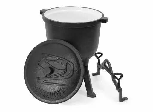 Kociołek EMALIOWANY żeliwny 4L + GRATIS ŁYŻKA zdjęcie 10