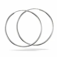 Kolczyki kółka srebrne pr 925 koła grube G 43 mm