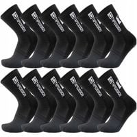 SKARPETY PIŁKARSKIE ANTYPOŚLIZGOWE CZARNE SKARPETKI SPORTOWE GETRY 39-46