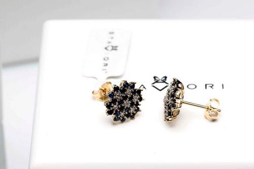 Złote kolczyki KZD1310 - Diament na Arena.pl