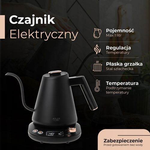 Czajnik Elektryczny REGULACJA i PODTRZYMYWANIE °C Bezprzewodowy 2000W LED na Arena.pl