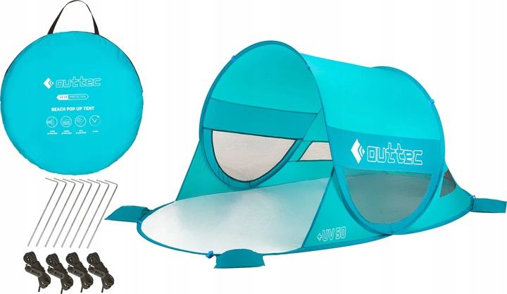 NAMIOT PLAŻOWY SAMOROZKŁADAJĄCY UV50 OUTTEC zdjęcie 5