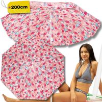 PARASOL 200CM NA PLAŻĘ FLAMINGI PLAŻOWY OGRODOWY ŁAMANY SKŁADANY BIWAKOWY