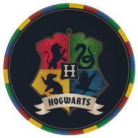 Talerzyki papierowe Harry Potter Hogwart Houses, 23 cm 8 szt.