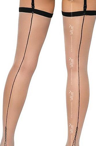 Gustowne pończochy do pasa L zdjęcie 3