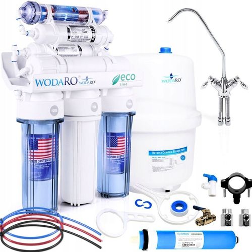 Filtr Wody RO7 WODARO ECO Odwrócona Osmoza Jonizator 75GPD Filtr Pod Zlew na Arena.pl