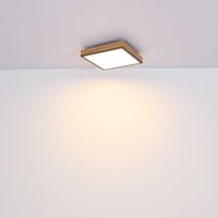 Skandynawska LAMPA sufitowa DORO 416080WD3 Globo ekologiczny plafon LED 36W 3000K do gabinetu drewno