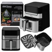 KRAFT&DELE FRYTKOWNICA BEZTŁUSZCZOWA AIRFRYER 8L 2200W 80–200C LED KD4109