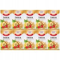 Malwa Sunny ziołowo-owocowa imbir z pigwą i truskawką 40 g (20 x 2 g) x 10