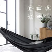 DUŻY HAMAK DWUOSOBOWY XXXL OGRODOWY MOCNY PŁÓCIENNY HAMAK 150X200CM