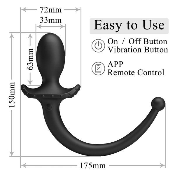Pretty Love Anthony Smart App Vibrating Anal Plug zdjęcie 8