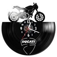 Zegar ścienny z płyty winylowej Ducati 687.14
