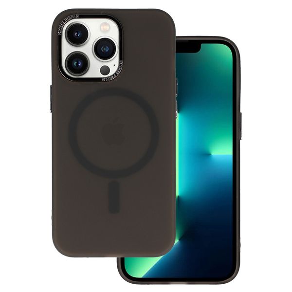 Magnetic Frosted Case do Iphone 13 Pro Max Czarny zdjęcie 1