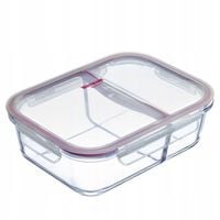 Pojemnik szklany z 2 przegródkami Westmark przezroczysty 1380 ml