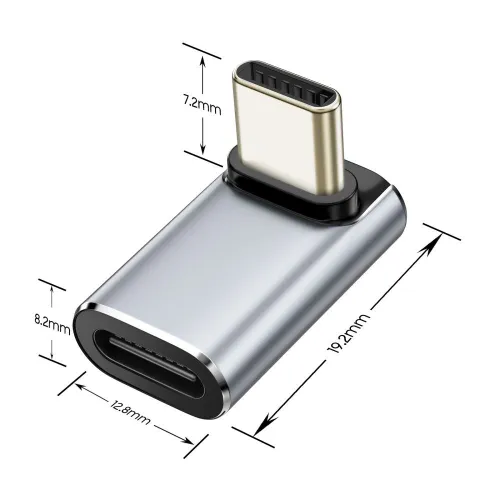 adapter kątowy tech-protect ultraboost aa02 usb-c - szary na Arena.pl
