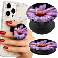 Uchwyt do telefonu Popsocket na palce/stojak RÓŻOWA STOKROTKA KWIATY