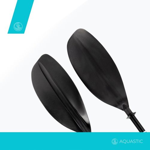 Wiosło kajakowe 2-częściowe AQUASTIC 220 cm czarne na Arena.pl