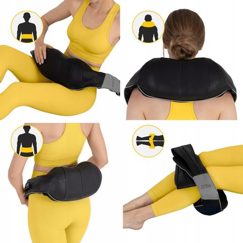 MASAŻER KARKU SHIATSU BEZPRZEWODOWY MASUJĄCY GRZEJĄCY SZYI PLECÓW ULTRA+ na Arena.pl