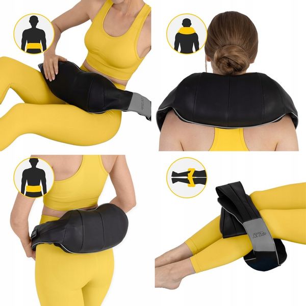 MASAŻER KARKU SHIATSU BEZPRZEWODOWY MASUJĄCY GRZEJĄCY SZYI PLECÓW ULTRA+ zdjęcie 10