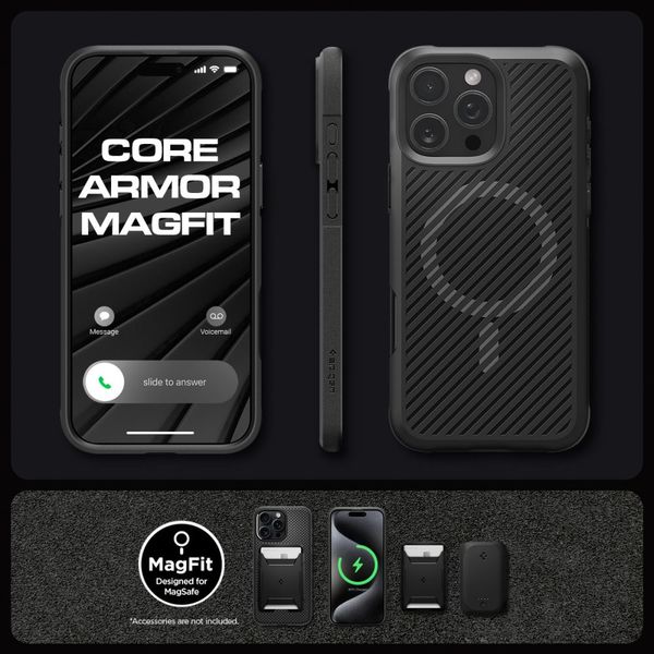 SPIGEN CORE ARMOR MAG MAGSAFE IPHONE 16 PRO MAX MATTE BLACK zdjęcie 11