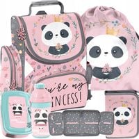 MIŚ PANDA SZKOLNY TORNISTER KOMPLET 5w1 Z MISIEM