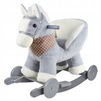 Bujak duży koń na biegunach konik bujany jeździk 3w1 rży galopuje dźwięki