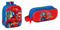 PLECAK PRZEDSZKOLNY 3d + PIÓRNIK PODWÓJNY TUBA SASZETKA 3d MARVEL SPIDERMAN