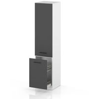 słupek kuchenny stojący modułowy 50cm szafka cargo s50 spremium szary mat