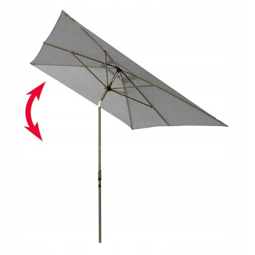 Parasol ogrodowy ochrona UV60 ANTRACYT prostokątny XL 3x2m regulacja kąta na Arena.pl