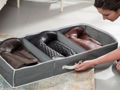 ZAMYKANY POJEMNIK PUDEŁKO ORGANIZER SUWAK POD ŁÓŻKO UBRANIA BUTY POŚCIEL na Arena.pl