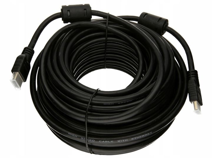 Kabel HDMI 15M PRZEWÓD GIĘTKI HIGH SPEED FULL HD 3D 1.4b 2160P 4K - PAWONIK zdjęcie 4