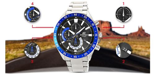 Zegarek Męski CASIO EDIFICE EFV-620D-1A2VUEF 10 BAR na Arena.pl