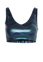 Eleven By Venus Williams Disco Chevron Sports Bra XS