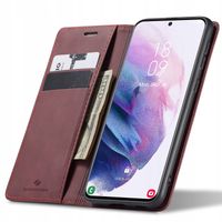 ETUI Z KLAPKĄ DO GALAXY S21+ SKÓRZANE PORTFEL CASE POKROWIEC ZAMYKANE