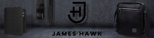James Hawk Smart Wallet skórzany portfel męski Slim 1,5 cm Czarny Brąz na Arena.pl