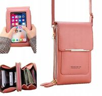 TOREBKA MINI KOPERTÓWKA PORTFEL ORGANIZER RÓŻOWY