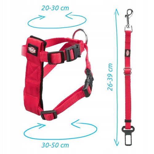 SZELKI SAMOCHODOWE DLA KOTA REGULOWANE Z PASEM SMYCZĄ DO SAMOCHODU TRIXIE na Arena.pl