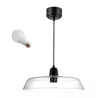 LED LAMPA WISZĄCA ALBERT E27 SZKŁO TRANSPARENTNA