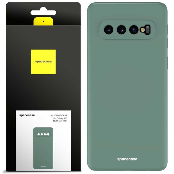 Spacecase Silicone Case Galaxy S10 dark green zdjęcie 1