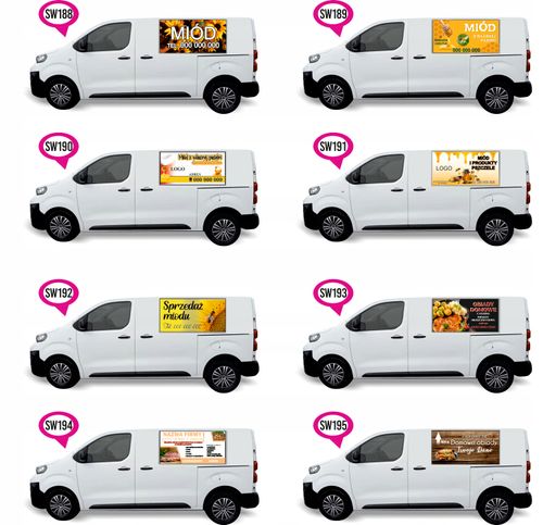 Naklejka Folia na samochód auto reklamowa STYLIZACJA RZĘS PAZNOKCI na Arena.pl