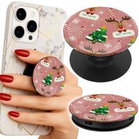 Uchwyt do telefonu Popsocket na palce/stojak ŚWIĄTECZNE RENIFERY CHOINKI